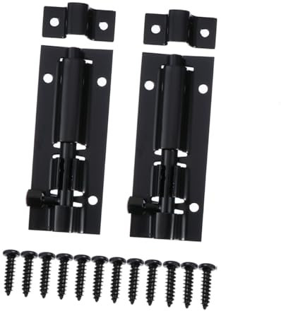 UKCOCO 2sets Catenacci Scorrevoli Acciaio Inossidabile Con Serrature Per Porte e Finestre Impermeabili e Resistenti Facili Da Installare e Adatti Per Ambienti Esterni