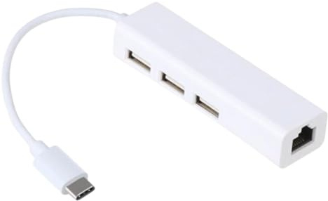 TOBBOMEY Adattatore Tipo c con Porta LAN USB 3.0 per Connessione di Rete Esterna e Trasferimento Dati Rapido Compatibile con Plus Note e Altro