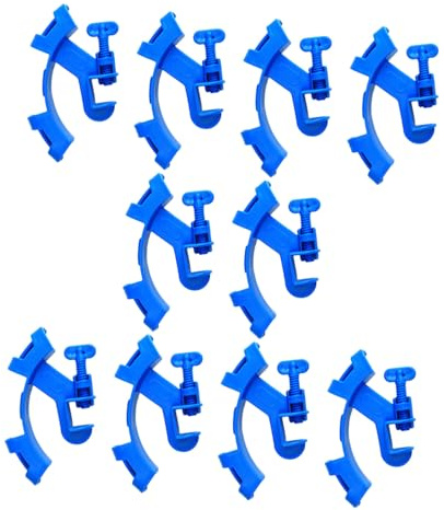 BESTonZON 10pcs Aquarium Hose Clamp Clips for Secure Water Pipe Fixing Stable Fish Tank Tube Holders Compatible with Diameter Pipes Easy Installation for Fish and Turtle Tanks