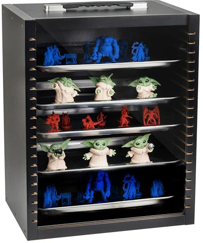 Miniature Carrying Case for Collectibles | Miniature Storage & Display Case for Figurines | Figure Model Holder & Transport Box | Also for Action Figures