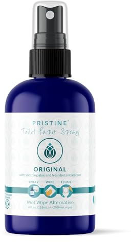Pristine Toilet Paper Spray: As Seen on Shark Tank, The Planet Friendly, More Natural Alternative to Flushable Wet Wipes - Original 118ml
