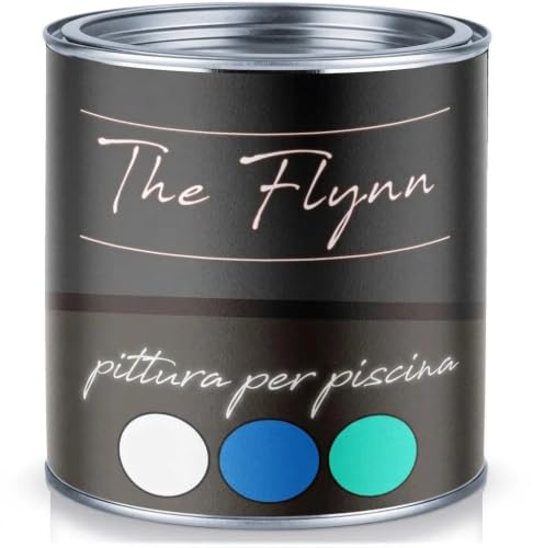 2K poolfärg för GFK/plast/polyester med härdare – utvald poolfärg i blå, vit, grön och ALLA RAL – bassängbeläggning dammbottenfärg (2,5 L, Grön The Flynn