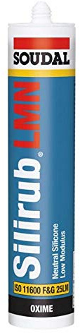 Soudal Silirub LMN Neutral Silicone - 300ml - RAL7016 Anthracite Grey
