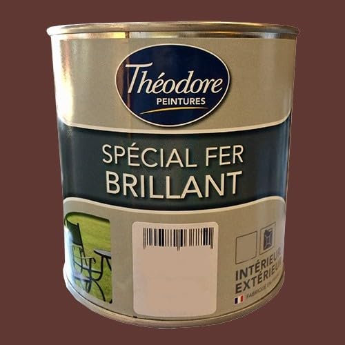 Théodore Peinture Spécial Fer Brillant Rouge Basque 0,5 L