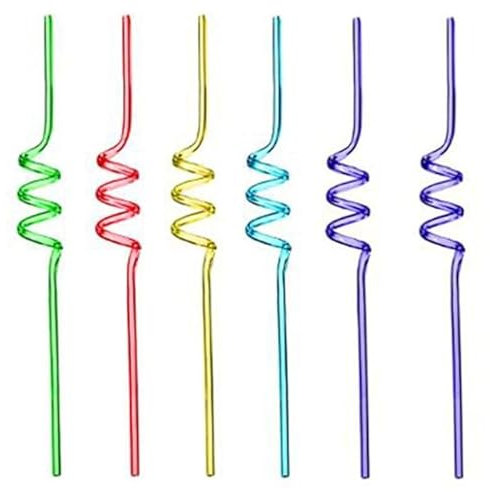 FIVE Simply Smart - Lot de 6 Pailles Tourbillon 24cm Multicolore