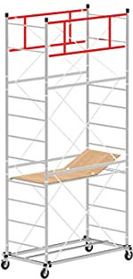 Trabattello altezza di lavoro 6,20 m in acciaio serie M4 LUX BASE ESTRAIBILE - made in italy I SCEDIL