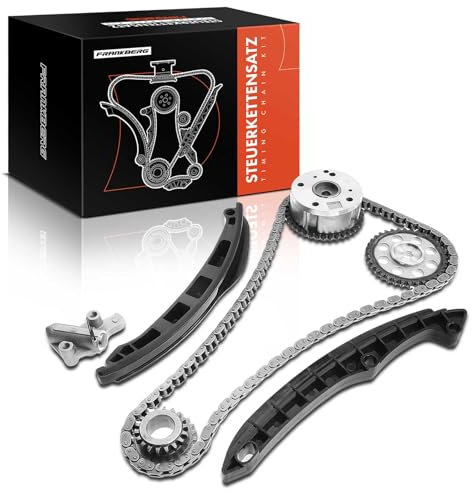 Frankberg Kit chaîne de distribution Compatible avec Golf V 1K1 Polo 6C1 P-a-s-s-a-t 3C2 J-e-t-t-a III 1K2 Fabia II 542 Ibiza IV 6J5 1.4L Essence 2005-2018