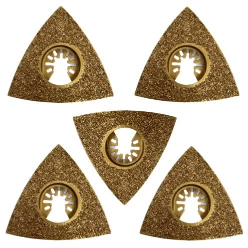 5 Stück – 78 mm Hartmetall-Raspel, Multi-Tool-Klingen, Schneidersäge-Set, kompatibel mit Dremel, Fein, Multimaster, Makita usw., oszillierend