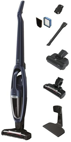 Electrolux WellQ7 Pet Cordless 2-in-1 Vacuum Cleaner with Motorized PetPro+ Nozzle for Easy Pet Hair Removal, 50-Minute Run Time, 2 Power Modes, Indigo Blue
