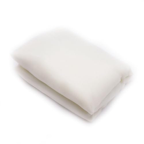 Egurs Organza Querbehang Hochzeit Vorhang Hochzeitsbogen Deko Tüllstoff Freihanddeko Hintergrund Traubogen für Schlafzimmer Wohnzimmer Fotografie Party Hochzeit Geburtstag Taufe Creme 1.35×5m