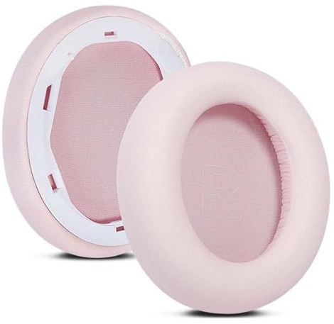 HoneTeek Replacement Q35 Earpads for Anker Soundcore Life Q30 Headphones Noise Cancelling Protein Leather Headset Ear Pads Ultra Soft High-Density Memory Foam Ear Cushions Earmuff Repair Part (Pink)