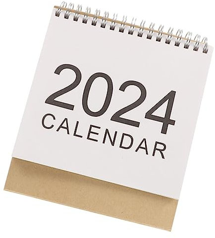 CAXUSD Bürokalender 2024 Tischkalender personalisierter kalender Stehender Flip-Kalender mit Notizblöcken Büro-Schreibtisch-Dekoration Bürodekoration Office- dekorativer Kalender