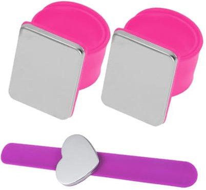 ULDIGI Elegantes Magnetisches Nadelhalter-Armband Aus Silikon 3er-Pack Armband Für Haarspangen Nähzubehör