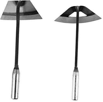 Supvox 2st Kleine Hacke Unkrauthacke Handpflugbagger Graben Hacke Bodenlockerungswerkzeug Hacke Gartenwerkzeug Für Handhacke Gartenwerkzeug Bodenhacke Bearbeiten Gemüsehacke Stahl Silver