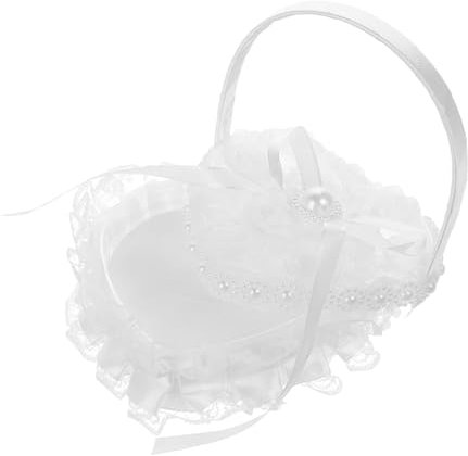 Cabilock Herzförmiges Ringkissen Eleganter Ringhalter Für Hochzeiten Tragbar Und Leicht Für Trauungen Und Verlobungen Handgefertigt Mit Feinen Details Und Innovativem Design