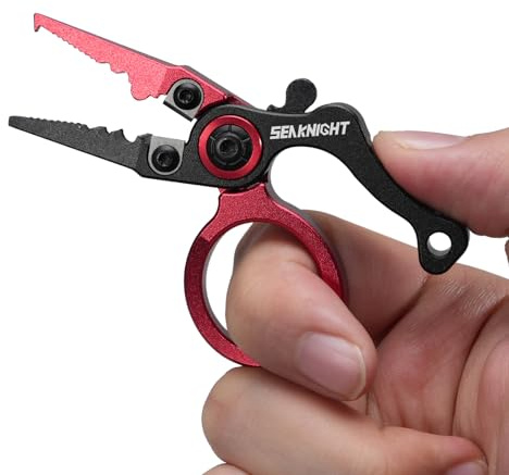 Seaknight Mini Fishing Pliers SK007 79mm Portable 28g Ultralight Multifunctional Fishing Tool Line Cutter Hook Remover Aluminum Alloy Fishing Pilers Fishing Accessories