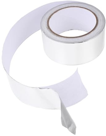 Lurrose Aluminum Foil Tape Roll for Pipeline Repair Thermal Sealing Tape Adhesive Backing for Home Insulation and Waterproofing Applications