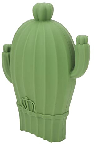 ACOGEDO Cactus Shape Silicone Hot Water Bottle for Pain Relief and Cold Compress, 500ML Pink, Explosion-Proof and Microwave Safe (Green)