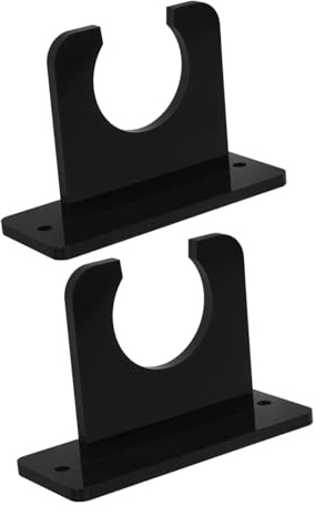 Wand Fledermaushalterung aus Acryl für Baseball und Softballschläger | Platzsparendes Design, Vertikale Wandmontage, Schwarz, 2 Stück, Schneller Zugriff für Zuhause und Sportvereine