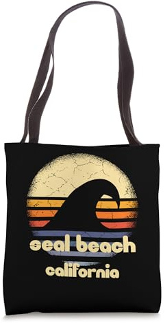 I Love Seal Beach California Ocean Wave CA Tote Bag