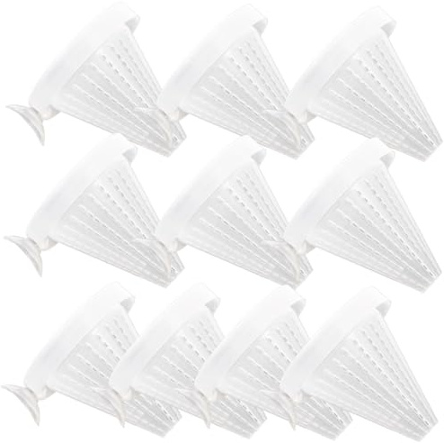 Alasum 10pièces Distributeur pour Aquarium avec Ventouse pour Nourrir Poissons Rouges