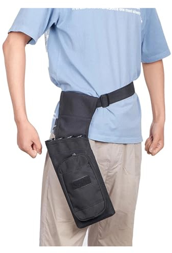 AYWTIUN Faretra in Vita Portafrecce invertito a Quattro Tubi for tiro con L'Arco, da Appendere alla Vita, Custodia Regolabile for Cintura e ricurvo Esterno(Black)