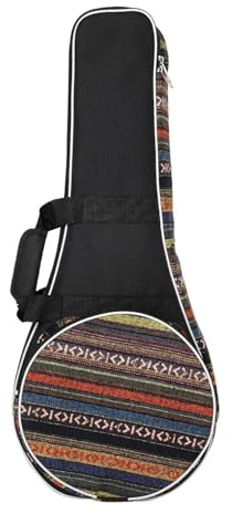 Banjo-Koffer Mandoline-Stricktasche, Gitarrenkoffer, wasserdicht, gepolsterter Rucksack, Handtasche, Banjo-Aufbewahrungstasche mit Schultergurten