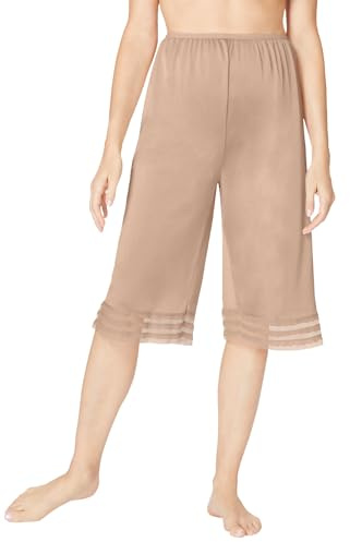 Comfort Choice Plus Size Snip-To-Fit Culotte - 3X, Nude