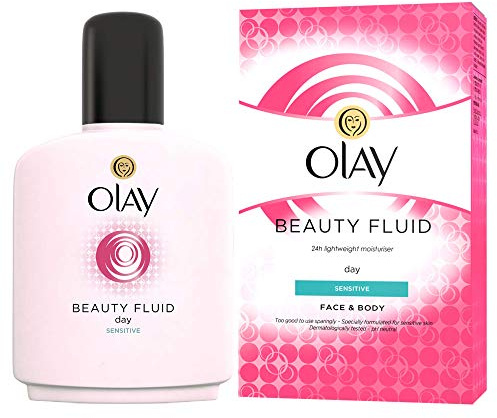 Olay Beauty Fluid Moisturise & Replenish Face, Neck And Body Lotion For Sensitive Skin, For Silky Soft And Smooth Skin, 6 X 200ml