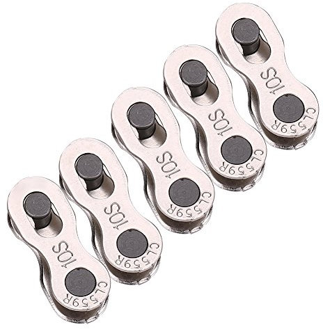 Bike Chain Link, Fydun Bike Chain Joint, Bicycle Chain Connector Links 5 Pairs Heavy Duty Bike Quick Release Chain Mater Link Magic Joint Connector (10 speed)