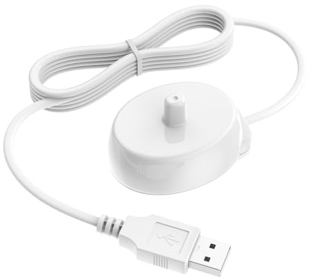 USB Electric Toothbrush Charger for Braun Oral-B Pro 3 3500 Pro 2 2500 Pro | Charging Base for Oral B Smart 6 iO3 iO4 iO5 iO6 Kids Vitality Genius X Type 3757, USB Charging Adapter