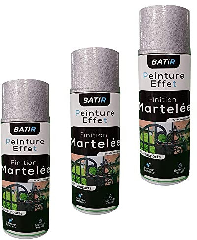 MadeInNature® 6 Spraydosen Hammerschlag Grau – 400 ml Aerosol – innen und außen