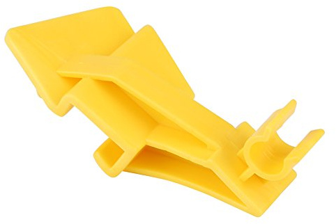 Clip Fissaggio Asta Cofano, Morsetto per Cofano Motore Fermo Asta di Supporto Cofano Motore Giallo Staffa di Montaggio del Fermo del Cappuccio per MK7 2008 in poi