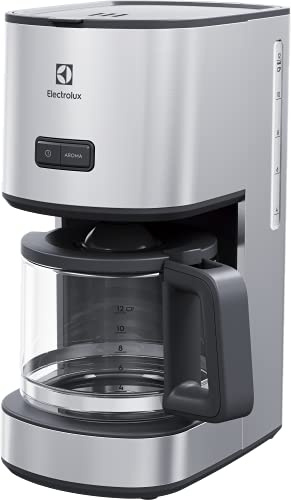 Electrolux E4CM1-4ST Macchina da caffè Americano Programmabile, 1080 W, 1.65 Litri, Inossidabile, Grigio (Acciaio)