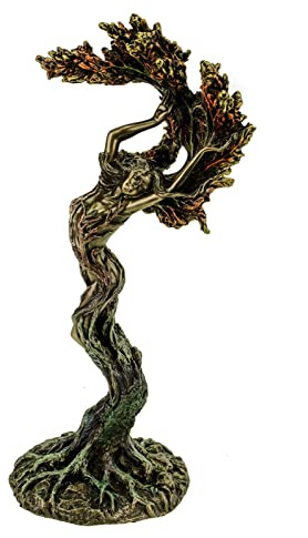 Veronese by Joh. Vogler 708-7801 Waldnymphe Schimmer Figur Dryade Baumgeist, 26 x 12 x 10 cm, Mehrfarbig