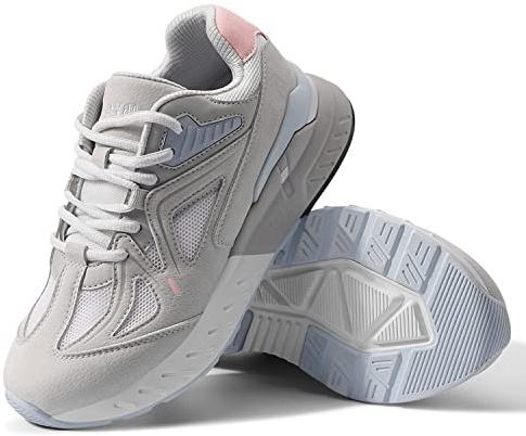 FitVille Zapatillas Casual para Mujer Extra Anchas Zapatillas Running Mujeres para Pies Planos Calzado Ancho Especial Adecuado Aliviar Dolor