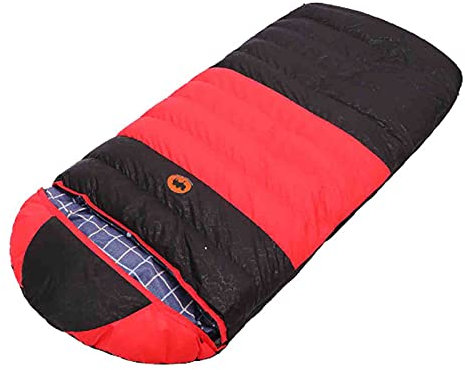 Daunenschlafsack für Camping, Rucksackreisen oder Wandern. Wasserdichter Schlafsack für Erwachsene oder Jugendliche. LKW, Zelt oder Isomatte, leicht