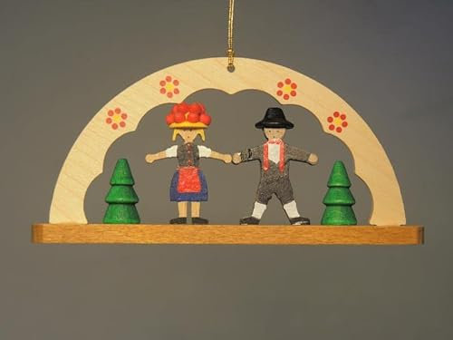 Rudolphs Schatzkiste Baumbehang Schwibbogen Schwarzwald Höhe 4,5cm NEU Christbaum Christbaumschmuck Weihnachten Baumschmuck Holzschmuck Holz Seiffen Erzgebirge Strauchbehang Dekoration