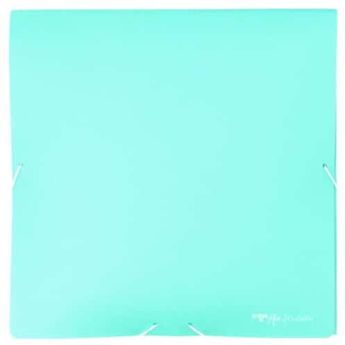 Craftelier - Ordner mit Gummiverschluss für Papiere, Karton, Scrapbooking-Materialien und andere Bastelarbeiten | Farbe Türkisblau - Größe 30 x 30 cm (12 x 12 Zoll)