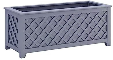 Jardinière Rectangle Avec Pied, Jardinière En Bois Boîte De Plantation Pour Lits Surélevés, Pot De Fleurs Créatif Surélevé Autoportant, Jardinière De Balcon, Bac De Culture ( Couleur : Grey , Taille :