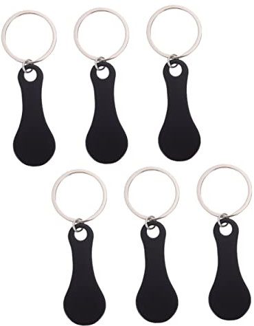 PLAFOPE 6pezzi Gettoni Per Della Inossidabile Portachiavi Gettoni Pratici Supermercati Facili Usare e Resistenti