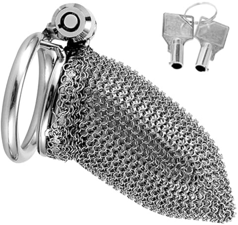 BDSMJOY Stainless Steel Chastity Cage, Cock Cage Male Chastity Device for Men, Penis Cage Adult Sex Toys Chastity Bondage Adult Toy (40mm)
