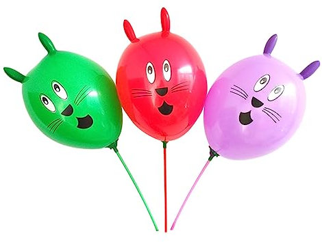 UPKOCH 25stücke Süße Große Kopfkaninchenballons Mischfarben Deko Für Kindergeburtstage Und Festliche Anlässe Für Partys Und Fotoshootings