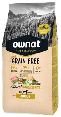 OWNAT Grain Free Just Junior hundfoder 3 kg