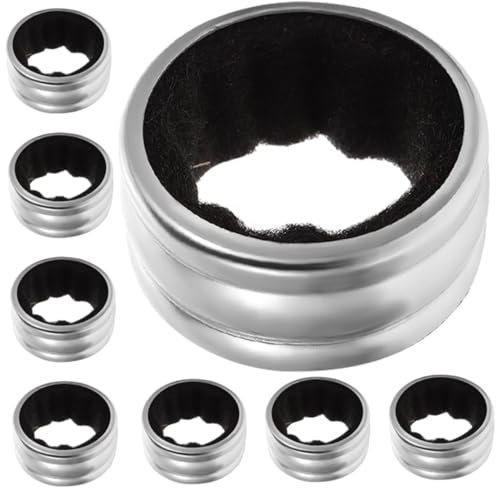 Amosfun 8pcs Drip Collar Wine Bottle Collars Sponge for Drip Catcher Table Clean