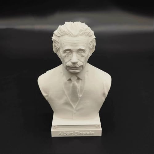 Newton Statue Einstein Büste 3D Druck Galileo Figur Madame Curie Skulptur Tesla Figur Hawking Bust (Albert Einstein) Wohnzimmer Home Desk Decor Tesla Collection