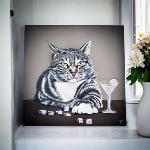 Osiris Trading UK Lucky Clifford - Baldosa de cerámica para decoración de pared, 20 x 20 cm, listo para colgar