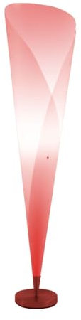 Stehleuchte mit RGB Farbwechsler Standleuchte mit Fernbedienung Deckenfluter Stehlampe, Nickel matt, 1x E27 LED, BxH 35x143,5cm, Wohnzimmer Schlafzimmer Flur