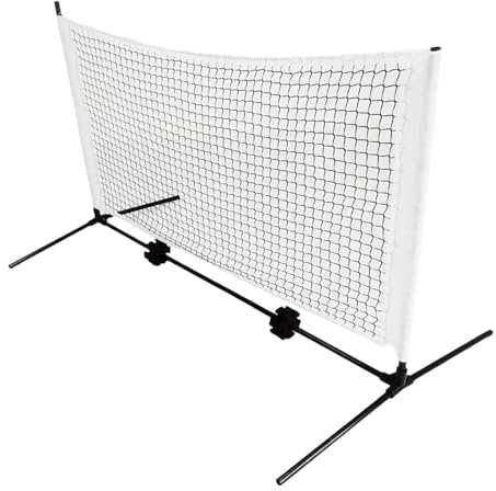perfk 5ft Mini Pickleball Netz Kleines Gurkenballspiel Net für Hinterhof Im Freien nach Hause