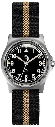 Rdunae RA01 G10 Militär Felduhren Für Männer, 36,5mm Miyota Super 2035 Bewegung Vintage Quarzuhr, Retro Schweigender Sekundenzeiger Armbanduhr, K1 Gewölbtes Mineral-Hartglas, Japan Super-Leuchtmasse